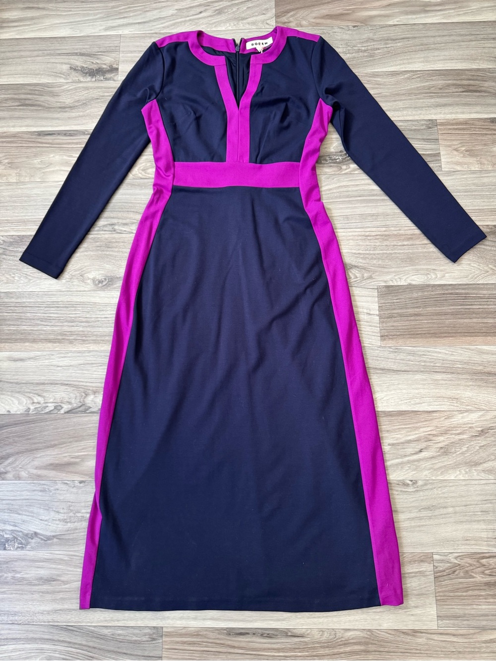 NWT Boden Catherine Ponte Midi Dress in Purple Size US 4 Regular